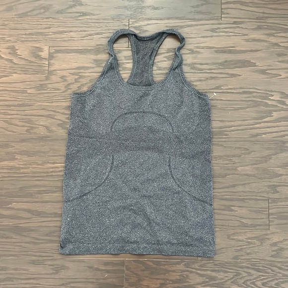 lululemon athletica Tops - Lululemon swiftly tech racerback tank in grey size 8